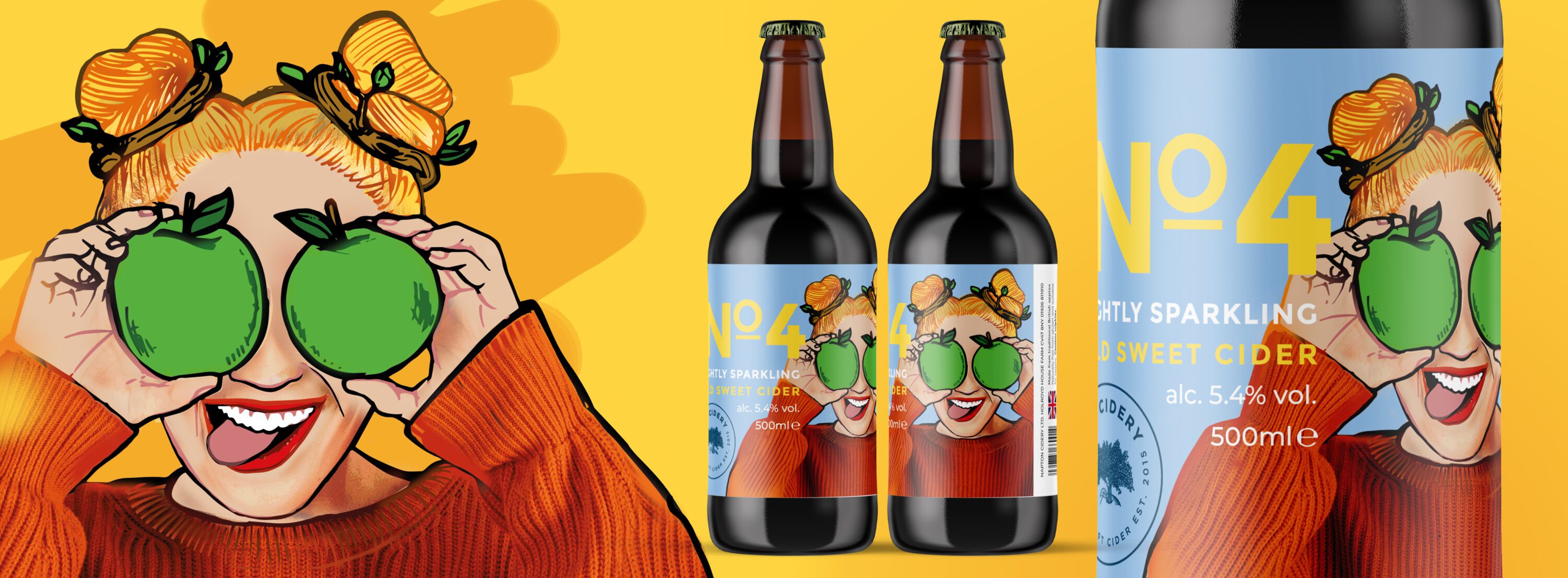cider bottle designs, design agency, leamington spa, graphic design warwickshire, creative agency warwick, littlefish, design agency leamington spa, midlands creative agency